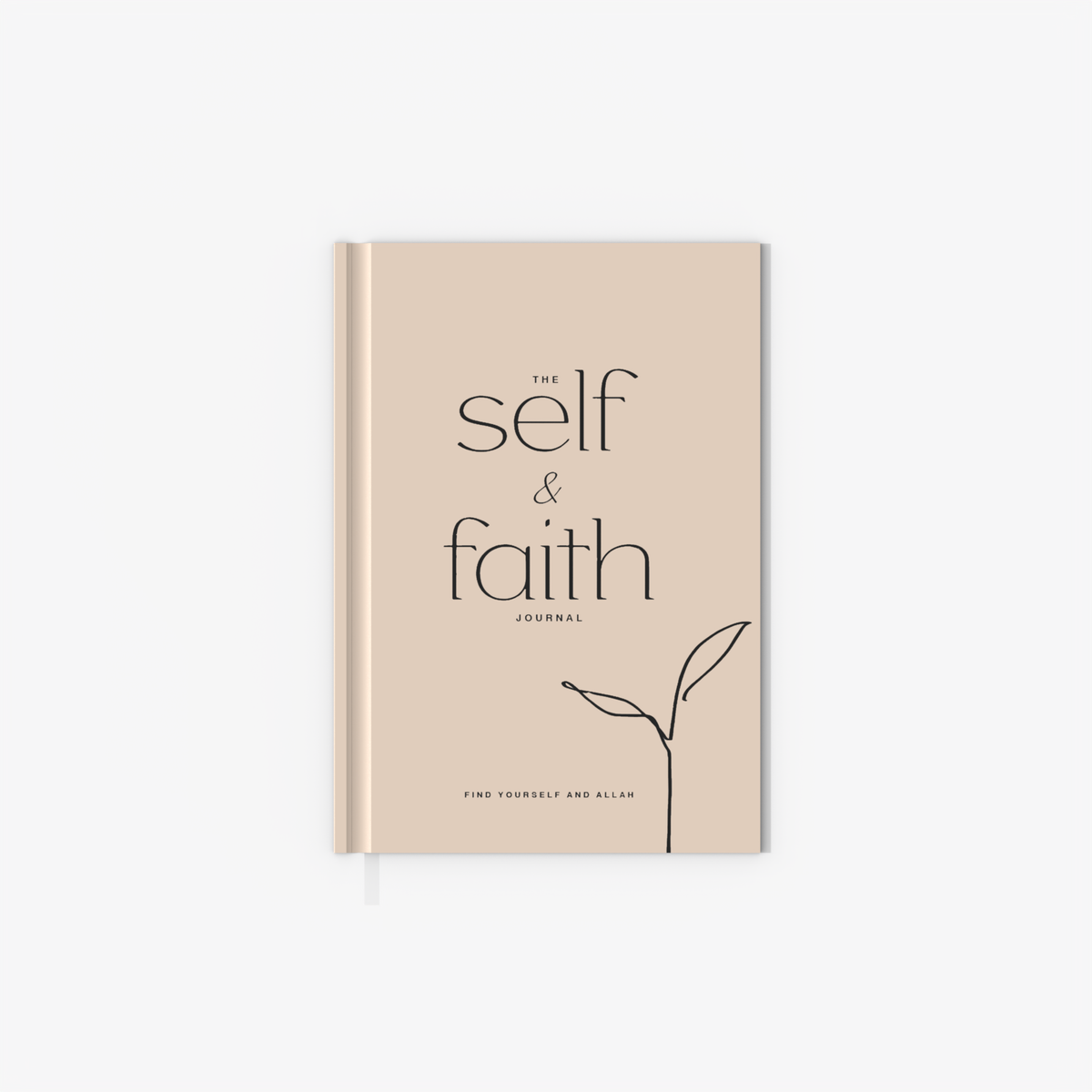The Self and Faith Journal Beige - 90-day guided Islamic journal for self-reflection and spiritual growth - front cover #color_beige