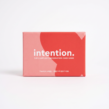 intention. Muslim couples conversation card game box — TMSS × Muzz limited edition