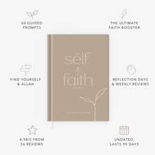 The Self and Faith Journal Vanilla Latte - 60 guided prompts, Reflection Days and Weekly Reviews, 4.98/5 from 56 reviews, undated and lasts 90 days #color_vanilla-latte
