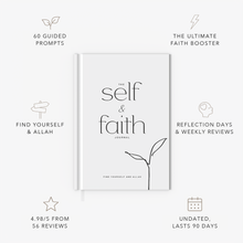 The Self and Faith Journal Pure White - 60 guided prompts, Reflection Days and Weekly Reviews, 4.98/5 from 56 reviews, undated and lasts 90 days #color_pure-white