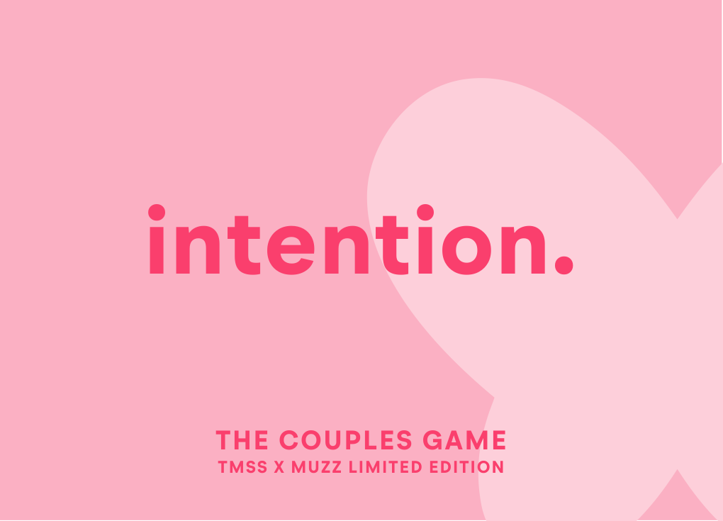 intention. sample card